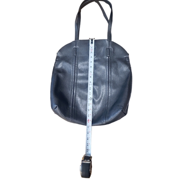 Antik Kraft Black Vegan Leather Bag Snap Closure - Picture 10 of 14